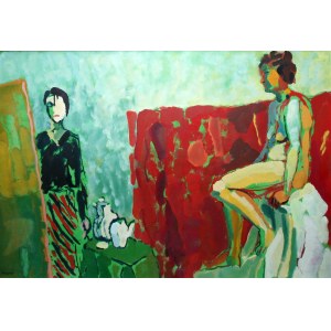 Weronika Raczynska, In the Studio.