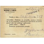 Karta pocztowa z obozu koncentracyjnego Majdanek - Drohobycz