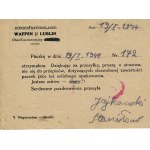 Postkarte aus dem Konzentrationslager Majdanek - Drohobycz