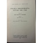Polska Bibliografia Sztuki, 1801-1944, PAN Instytut Sztuki, Malarstwo polskie, Rysunek, Grafika, sztuka książki i druku, Tom I i II