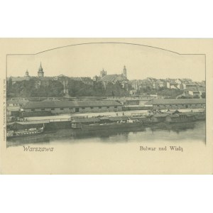 Warszawa - Bulwar nad Wisłą, A. Chodowiecki Ser. VI, No 17, św. czb, ok. 1900,