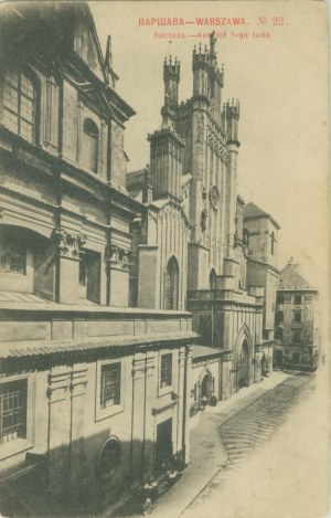 Warschau - Johanniskirche, Scherer, Nabholz & Co, Moskau, St, chb., um 1900,