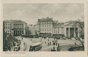 Warsaw - Theater Square, 7. K. Wojutyński, Warsaw, St. czb., ca. 1920,