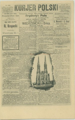 Varšava - Kurjer Polski, Kostol svätého Floriána, R. Krupecki, Varšava, st. czb., 1901,