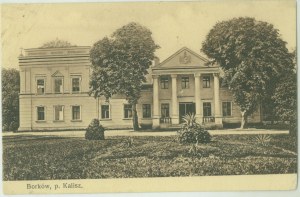 Borków p. Kalisz, Chełkowski Palace, Nakł. Księg. Szczepankiewicz, Kalisz, Sepiadruck, ca. 1920