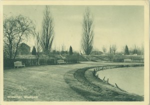 Wreschen - Wreschen, Stadtpark, Ver. Heinrich Hoffmann, Posen, green print, ca. 1910,