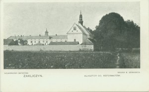 ZAKLICZYN - Monastery of the Reformed Fathers, chb. print, ca. 1900,