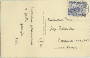 Jaslo - District Court, Nakł. A. Strzelecka and A. Haluch, Jaslo, olive print, ca. 1930