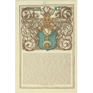 LUBICZ - Herby Polskie Wydawnictwo Pocztówkowe , Nakł. Jan S. Dzierżbicki, Warszawa, 1917, Serya I. No 12