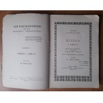 J. Kochanowski na tle własnej twórczości. Część I.