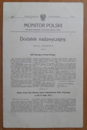 Monitor Polski 14.02.1918.