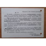 Warszawa.Nalewki 9.Hurtowy Skład Instrumentów Muzycznych H.Liberman