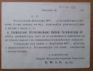 Warsaw,Leszno 10.First Warsaw Import E.W.I.G. Society.