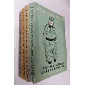 Hašek, Przygody dobrego wojaka Szwejka. Tom 1-4, Warszawa 1949