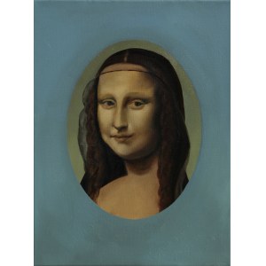 Daria ZBIEŃ (ur. 2002), The portrait of Mona, wg. Leonardo da Vinci Mona Lisa, 2023