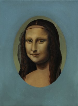 Daria ZBIEŃ (ur. 2002), The portrait of Mona, wg. Leonardo da Vinci 