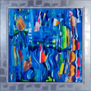 Janusz Janczy (1974-), Abstraction (blue), 2008