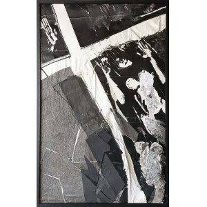 Joanna Lapuszek (1972-), Cross on a black background, 2003