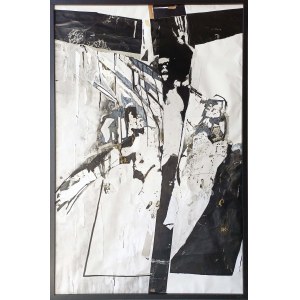 Joanna Lapuszek (1972-), Cross on a white background, 2002