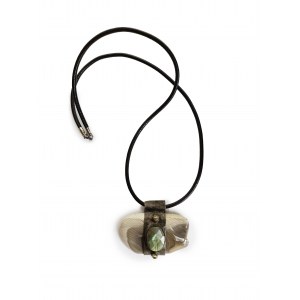 Collana di agata e labradorite
