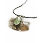 Collana di agata e labradorite