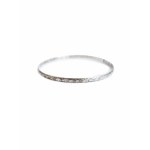 Set of four silver bracelets