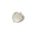 Silver brooch/pendant apple