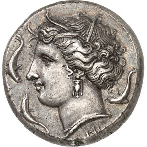 Sicile, Syracuse, Agathoclès (317-289 av. J.-C.). Tétradrachme ND (317-310 av. J.-C.), Syracuse.