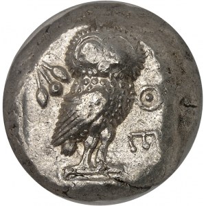 Attique, Athènes. Tétradrachme archaïque ND (510-480 av. J.-C.), Athènes.