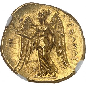 Macédoine (royaume de), Alexandre III le Grand (336-323 av. J.-C.). Statère d’or au nom d’Alexandre le Grand ND (316-315 av. J.-C.), Sidon.