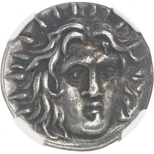 Carie, Rhodes. Didrachme au nom de Mnasimaxos ND (250-230 av. J.-C.), Rhodes.