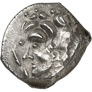 Longostalètes. Drachme de style languedocien Romanisé, Série 50 ND (milieu du IIIe - première moitié du IIe siècle avant J.-C.).