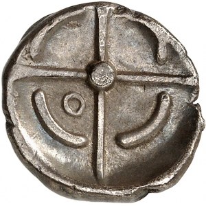 Longostalètes. Drachme de style languedocien, série VII ND (milieu du IIIe - première moitié du IIe siècle avant J.-C.).