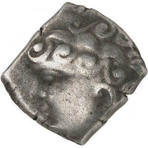Pétrocores. Drachme de style flamboyant, série 1 ND (milieu du IIe - première moitié du Ier siècle avant J.-C.).