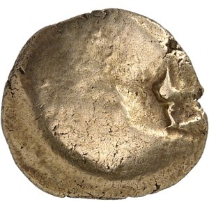 Catuvellauni (Bretagne). Statère uniface tardif, type de Whaddon Chase ND (45-40 av. J.-C.).