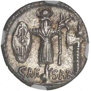 Jules César (60-44 av. J.-C.). Denier ND (printemps-été 48 av. J.-C.), Illyrie, Apollonia ?