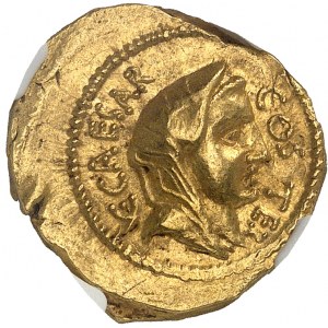 Jules César (60-44 av. J.-C.). Aureus ND (46 av. J.-C.), Rome.