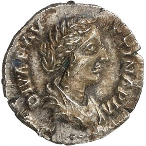 Faustine la Jeune (147-175). Denier de consécration ND (c.176), Rome.