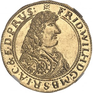 Brandebourg-Prusse, Frédéric-Guillaume (1640-1688). Ducat 1663 HM, Königsberg.