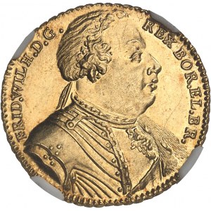 Prusse, Frédéric-Guillaume Ier (1713-1740). 1/2 guillaume d’Or 1739 EGN, Berlin.