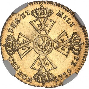Prusse, Frédéric-Guillaume Ier (1713-1740). 1/2 guillaume d’Or 1739 EGN, Berlin.