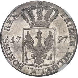 Prusse, Frédéric-Guillaume II (1786-1797). Thaler (Albertustaler) 1797, Berlin.