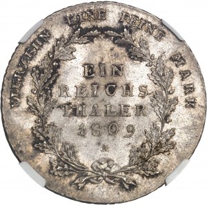 Prusse, Frédéric-Guillaume III (1797-1840). Thaler 1809, A, Berlin.