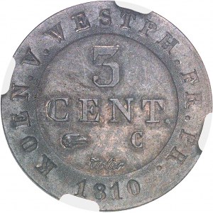 Westphalie, Jérôme Napoléon (1807-1813). 3 centimes 1810, C, Cassel.