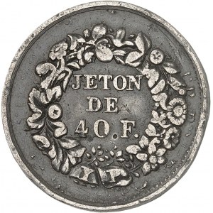 Westphalie, Jérôme Napoléon (1807-1813). Jeton de jeux de 40 franken ND.
