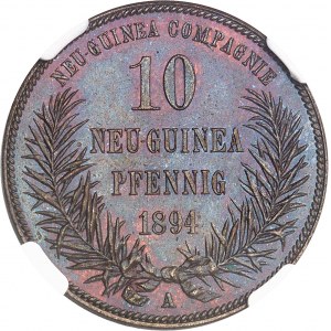 Nouvelle-Guinée allemande (1884-1919). 10 pfennig de Nouvelle-Guinée allemande 1894, A, Berlin.