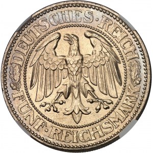République de Weimar (Empire allemand) (1918-1933). 5 (fünf) mark 1927, A, Berlin.