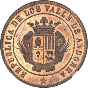 Co-Principauté. 10 centimos, révolution espagnole 1873.