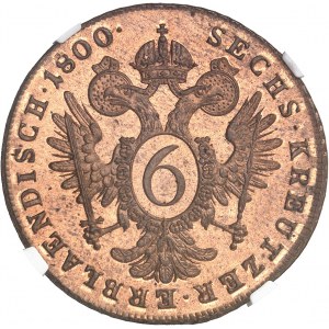 François II (1792-1835). 6 kreuzer 1800, A, Vienne.
