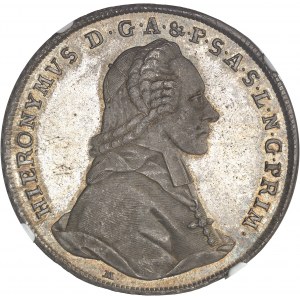 Salzbourg (évêché de), Jérôme de Colloredo (1772-1803). Thaler 1777 M, Vienne.